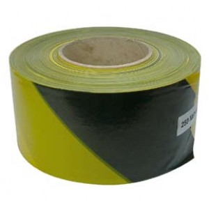 FITA SINALIZAÇÃO PRETA/AMARELA 8cm C258 